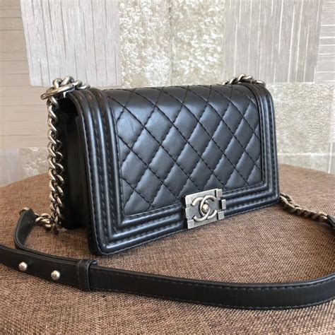 chanel black quilted leboy|chanel so black bag.